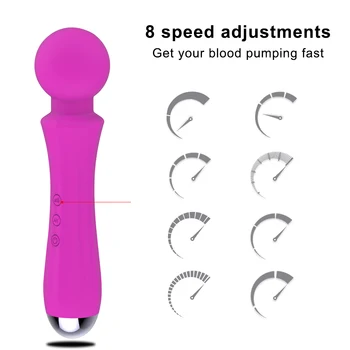 Kraftfulde Magiske Tryllestav AV Vibrator Sex Legetøj for kvindens Klitoris Stimulator legetøj for voksne G Spot vibrator Dildo Til Kvinde Sex
