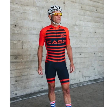 Ny stil 2020 CASP trøje cyklus kit herre cykel sæt completini ciclismo cykel tøj ropa de hombre bib shorts gel