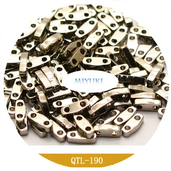 Miyuki, der er Importeret Fra Japan QTL 5*1.2*1.9 mm 1/4 Tila Perler Metallic Series Beaded 13G