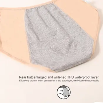 Elastisk Ventilation Blødt Komfortabelt 3PCS/Pack Justerbar Bevis Menstruation Trusser Høj Talje Kvinder Undertøj