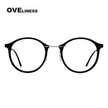 TR90 briller ramme kvinders vintage runde optisk recept nærsynethed briller rammer for kvinder 2020 Gennemsigtige Briller