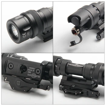 Taktisk Lommelygte Forbedret M952 12V LED IR-Lys 400 Lumen med QD M93 Mount Våben Lys For Riffel Og SMG Hvid IR Udgang