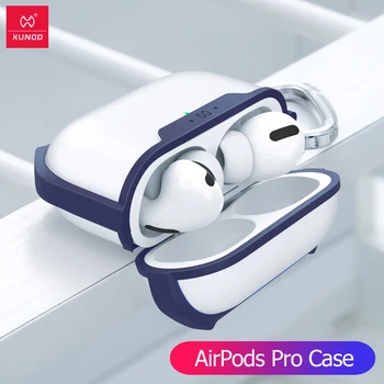 For AirPods Pro Cover Gennemsigtig Beskyttende Sag Bluetooth Hovedtelefon Airbag Kofanger Med Nøglering Krog Til Airpods 3 Cover