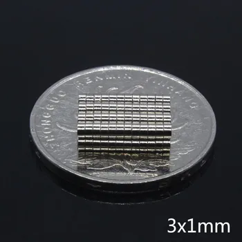 200Pcs 3x1 mm Skive Små Runde Magnetiske magneter N35 Super Stærk Stærk Sjældne Jordarter Neodymium Magnet 3*1 stærk magnet