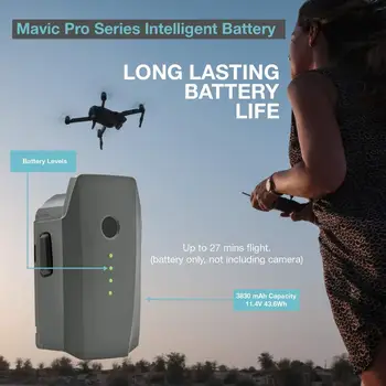DJI Mavic Pro Batteri, Intelligent Flyvning (3830mAh/11.4 V), der er Specielt Designet Til Mavic Drone
