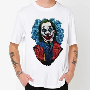 Populære Film-Og Tv-Hovedperson Mænd Tee Joker Løs Og Harajuku Street Style Mænd T-Shirts, Bomuld Camiseta De Hombre