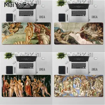 Maiya renæssance kunst maleri æstetisk Tilpasset bærbar Gaming mouse pad-Gratis Fragt Stor musemåtte Tastaturer Mat