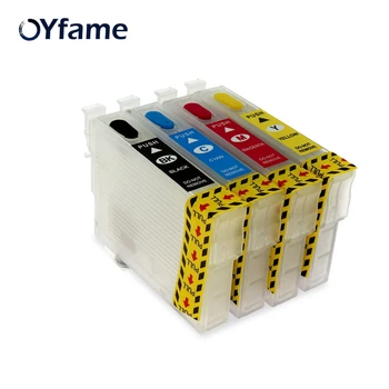 OYfame 702 T702XL blækpatroner UDEN Chip 702 T702XL Patron Refill kit For Epson Workforce WF-3720 WF-3733 WF-3730 Printer