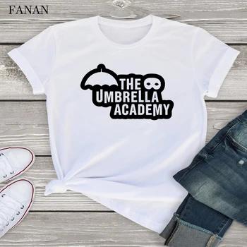 Nye The Umbrella Academy T-Shirts Kvinder Kawaii Sommer Toppe Tegneserie T-shirt Cha-Cha-Cha Diego Grafiske Tees Sjove Harajuku 90'er t-shirts
