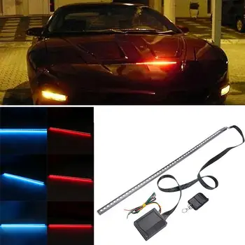 Høj Kvalitet 22inch 48LED RGB Bil Scanner Knight Rider Strobe Flash Light Strip+Remote Til Bil LED lys Værktøjer