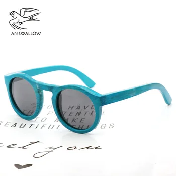 Høj Kvalitet Håndlavede Bambus Mode Solbriller Kvinde Luksus Polariseret UV400 Sunglasse Bambus Træ Stranden Solbriller For Manden