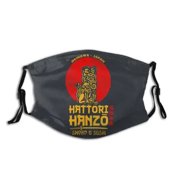 Hattori Hanzo Samurai Unisex Genanvendelige Munden Ansigt Maske med Filter Støv Maske Respirator Munden Dæmpe
