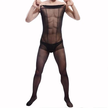 KWAN.Z erotisk undertøj til mænd bodystocking sexet undertøj åben skridt jacquard undertøj sexy hot erotic sexet krop mænd, krop, der passer