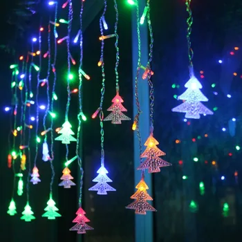 Julepynt LED 3,5 M 96 String Lys Jul Krans Julepynt til Hjem Xmas Nye År Navidad Natal.Q