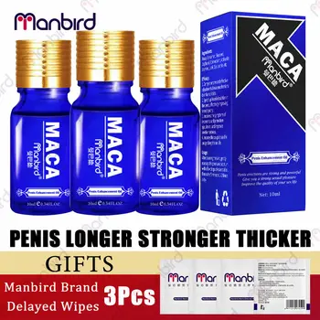 3Pcs Penis Udvidelsen Forsinkelse Viagra Stærk Mand for Øget Libido Forbedrer den Seksuelle Mænd Pik Forstørre Vækst Fortykkelse Maca Olie