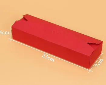 30stk Lang sort rød kraftpapir håndværk gave box emballage papkasse muffin kage cookies Macaron slik emballage chocolate box