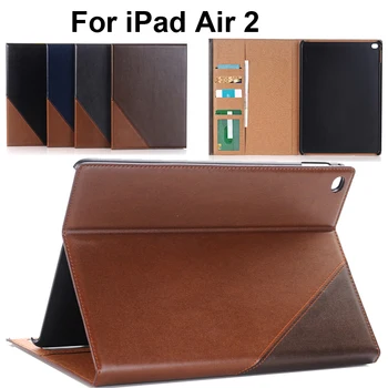 For iPad air2 klassiske pu læder tegnebog flip case coque capa,9,7 tommer tablet, cover beskytter fundas til ipad Air 2 A1566 A1567
