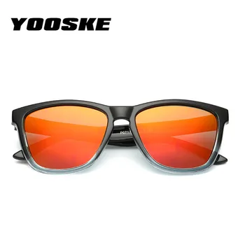 YOOSKE Mænd Vintage Polariserede Solbriller Kvinder Overdimensionerede solbriller til mænd Brand Kørsel Spejle Belægning Linser, Briller