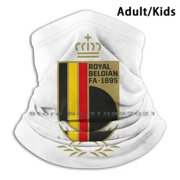 Belgien Fodbold-Logo Genanvendelige Munden Ansigt Maske Med Filtre Til Barn, Voksen, Belgien Kongelige Belgiske Fodboldforbund Fodbold