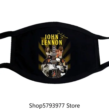 John Histper Maske Lennon Guitar Underskrifter Maske