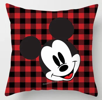 Disney-Serien Mickey Mouse Pudebetræk Red Ind Tegnefilm Mickey, Minnie Pudebetræk Pudebetræk Jul Dekoration Hjem