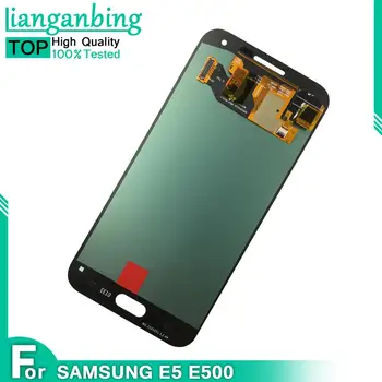 Super AMOLED Oprindelige LCD-For Samsung Galaxy E5 E500 E500F E500H E500M LCD-Skærm Touch screen Montering Testet Arbejde