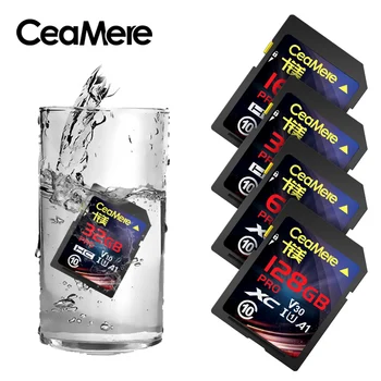 CeaMere SD-Kort 256G 128GB 64GB 16GB 32GB XC HC Flash-Hukommelseskort med Klasse 10 UHS-I Micro sd-kort 128GB For Kameraet Drop shipping