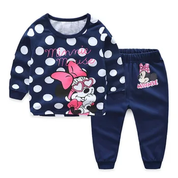 Mickey Baby Pige Tøj, Pyjamas, Børn Tøj Sæt Buksetrold Piger Tøj Vinter Kids Tøj Bebe Disney Tøj til Piger