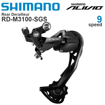 SHIMANO ALIVIO M3100 9V 9 speed Bagskifter - SHADOW RD-M3100-SGS kapacitet 45T Lave tandhjul 32T-36T MTB Originale dele