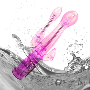 Super Dildo Vibrator 6-trins Rabbit Vibrator G-spot Massager Triple Vibrationer Klitoris, Vagina Stimulator Sex Legetøj til Kvinder
