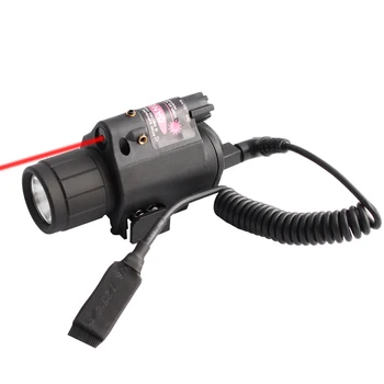 Rød Laser sigte LED Lommelygte med 20mm Picatinny Skinne beslag til Glock 17 19 Riffel