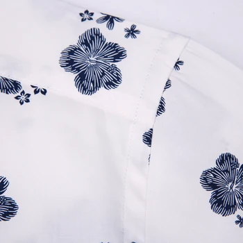 Mænds Mode med Lange Ærmer Blomster Trykte Shirts, som er Slidt i Komfortable Standard-fit Afslappet Tynd Button-down Krave Toppe Shirt