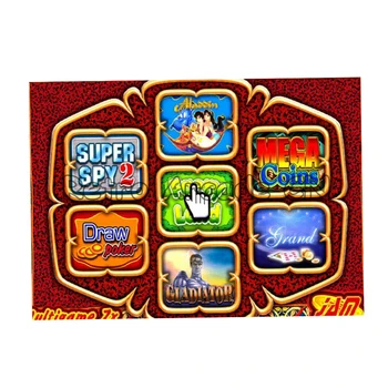 7X 7-i-1 Casino Poaker Spil Kit Slot Bundkort 33mm LED Firkantet Knap 36pin Jamma Kabel Bygge Slot Gambling Maskine