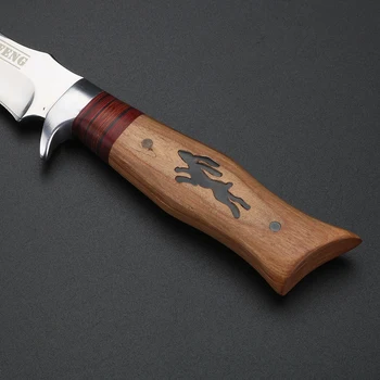 Udendørs multi-purpose kniv EDC værktøj lige kniv høj hårdhed jagt på vilde liv kniv selvforsvar kniv