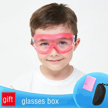 Briller til børn 5-12 PC Beskyttende Linse, Anti-støv, Vand-og stænktæt Safety Anti-impat Beskyttelsesbriller Spille Vand Cykling