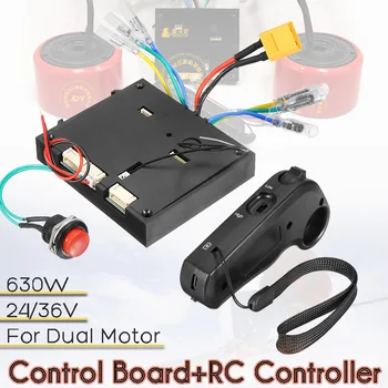 24V, 36V Elektrisk Skateboard Control Board For Dual Motorer Scootere Skate Board Trådløse Controller med Fjernbetjening