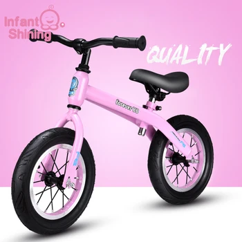 Spædbarn Skinner Børn i Balance Bil Ingen Pedal Glidende cykeltur på Legetøj To-hjulede Cykel 12 Tommer til 2-6 Y