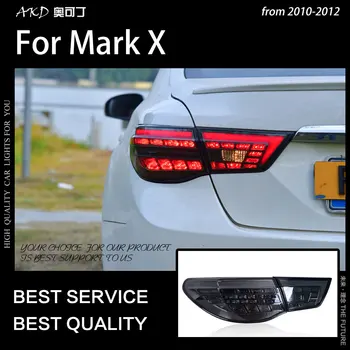 AKD Bil Styling for Toyota Mark X baglygter 2010-2012 Reiz LED baglygte DRL Dynamisk Signal Bremse Omvendt auto Tilbehør