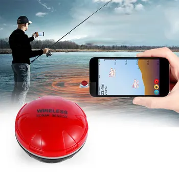 Trådløst Ekkolod fishfinder BT Ekkolod GPS Bluetooth-Fiskeri 30M Dybde Bærbare Med Smart Phones Fiskeri Tilbehør