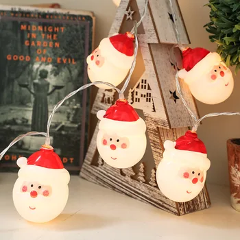 10/20/30LED String Lys Santa Snemanden Led-Krans Julepynt til Hjemmet Udendørs Jul Indretning Natal, batteridrevet