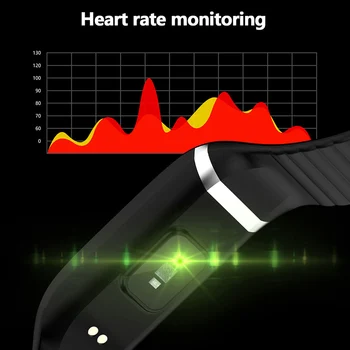 Sport Smart Band Armbånd Ur Blood Pressure Monitor Fitness Armbånd Ur Dynamiske Puls Fitness Tracker For Mænd