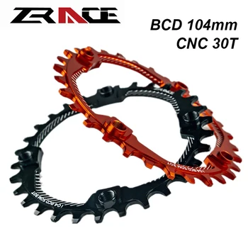 ZRACE CNC Cykel Kæde Hjul , AL 7075 104BCD 30T Smalle Bredde Tand Klinger for 9s 10s 11s 12s MTB Cykel Kæde Ringe