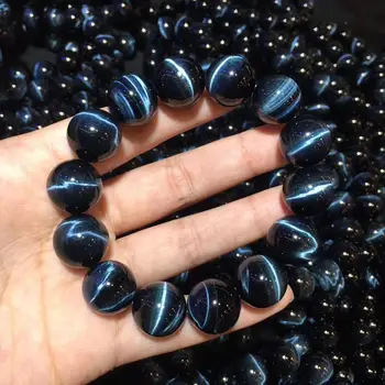 AAA grade blå tiger eye perler armbånd naturlig gemstone smykker armbånd til manden for gave engros !
