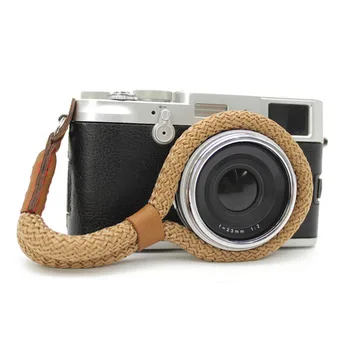 Besegad Håndlavet Vintage Blød Bomuld Kamera Regnskabsmæssige Håndledsrem Bælte til Canon Nikon Sony Leica DSLR Mirrorless Kamera