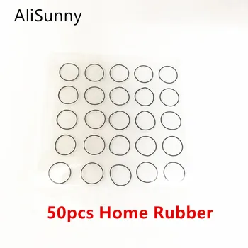 AliSunny 50stk Hjem-Knap, Holde Pakning til iPhone 7 7Plus Plads Gummi Selvklæbende Mærkat Reservedele