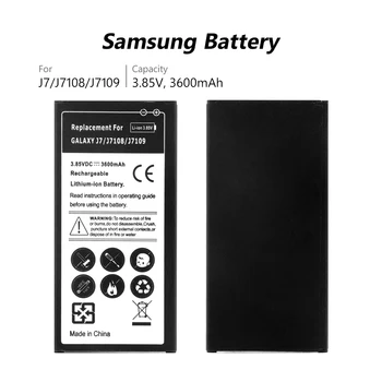 Telefonens Batteri 3.85 V 3600mAh Genopladeligt Lithium Batteri For Samsung Galaxy J7 2016 Udgave J710/SM-J7109/SM-J7108/SM-J710F