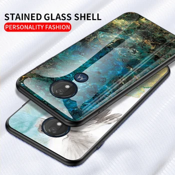 Marmor, Glas Tilfældet For Motorola G5S G6 Plus Hærdet Glas Telefon Dækning For Moto E5 Plus E6 G6 Spille E5Plus G6Play Coque Fundas