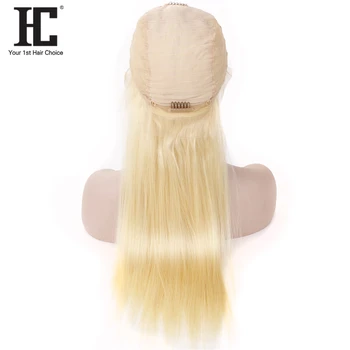HC Glueless 13x4 Blonder Frontal Paryk Remy Hair 613 Blonde Lace Front Wig Brasilianske Lige menneskehår 13x4 Lace Parykker Pre Plukket