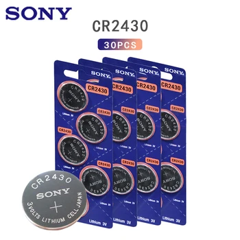 30STK Sony 3v CR2430 Knappen Pilas Lithium Mønter Celler Batteri Ur Ur Batterier Til Lommeregneren Computer Fjernbetjening