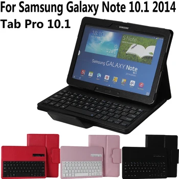 Aftagelig Frigøre Trådløse Bluetooth Keyboard Case Cover til Samsung Galaxy Tab Pro 10.1 T520 T525 Note 10.1 P600 P601 P605